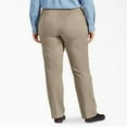 thumbnail image 2 of Dickies Women's Plus Perfect Shape Straight Fit Pants, Rinsed Oxford Stone, 22, 2 of 2