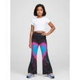 thumbnail image 3 of Girls Premium Pants Slim-Fit Wide Leg Flare Leggings Cute Trousers for Little Girls Age 3-10, 3 of 6