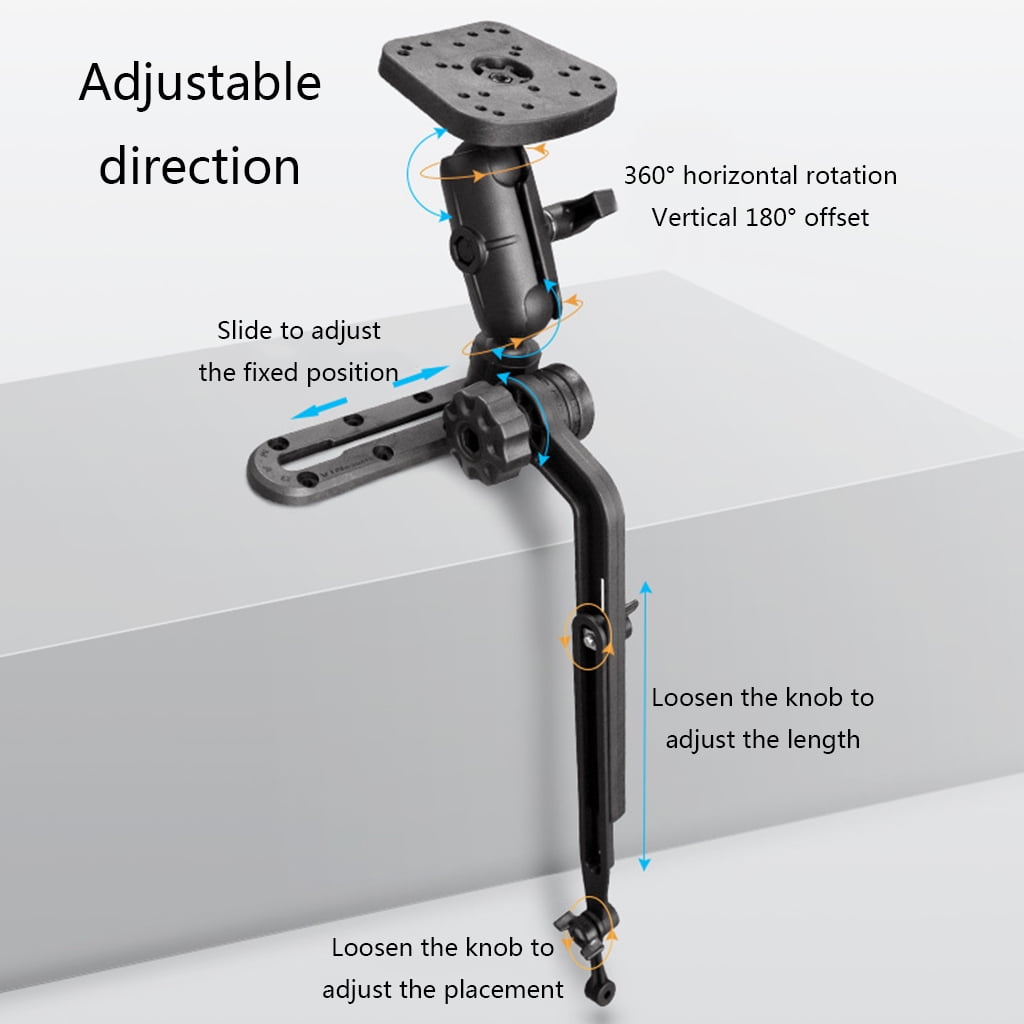 Marine Electronics Ball Mount Base Adapter Kayak Transducer Mounting Arm Compatible with Fish Finder