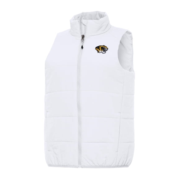 Women's Antigua White Missouri Tigers Experience Full-Zip Vest