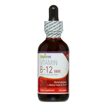 Sigform La vitamine B12 5000 gouttes, 2 Oz