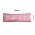thumbnail image 6 of Long Body Pillow Cover - Soft & Breathable, Hidden Zipper, 20"x54", Tropical Flamingo & Floral Print - Perfect Gift for Beach Lovers, Side Sleepers, Summer Home Decor, 6 of 7