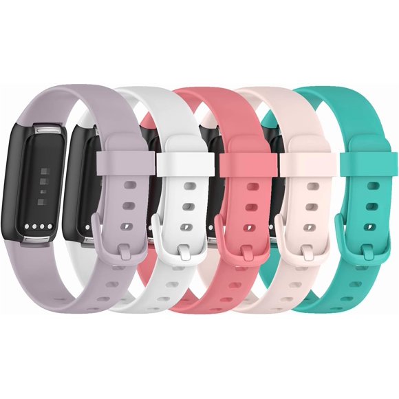 MYKOMI Bands Compatible with Fitbit Luxe Fitness Watch Replacement Luxe Watch Band Adjustable Bracelet Accessory Strap for Luxe Wristbands W/Metal Buckle Women Men