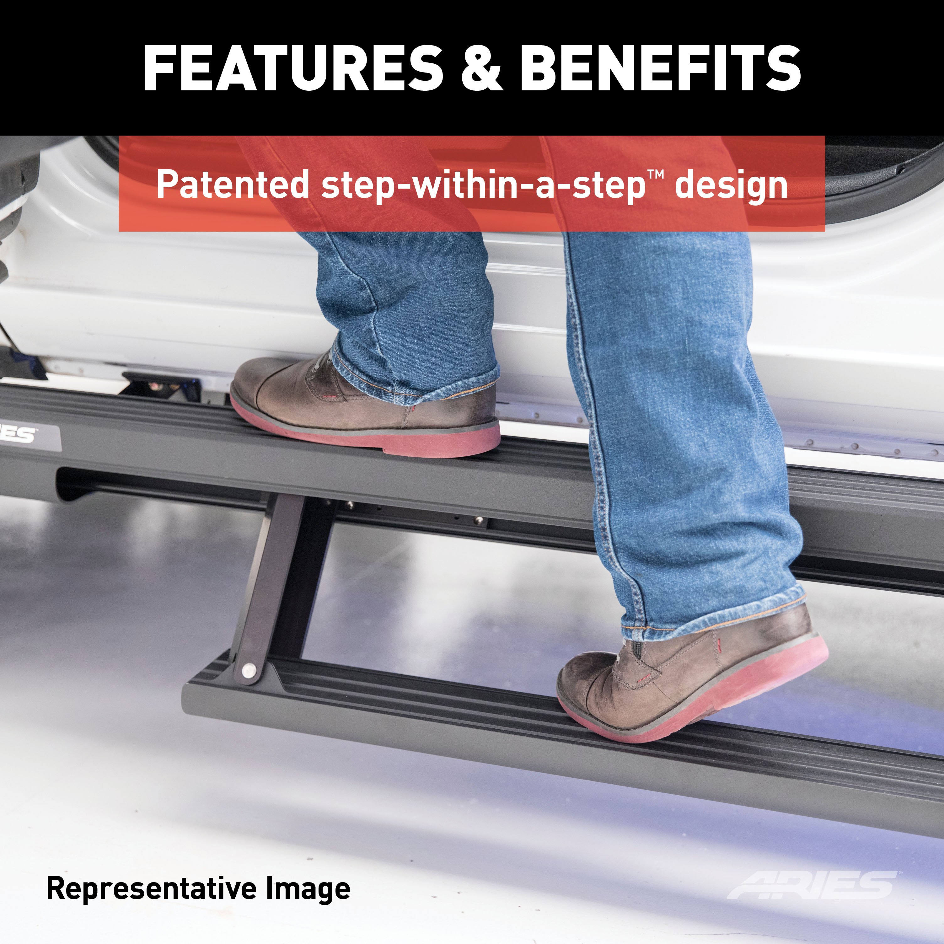 ActionTrac Powered Running Boards Fits select: 2013-2018 RAM 1500, 2009-2012 DODGE RAM 1500