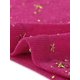 thumbnail image 5 of Disfraz de navidad Top corto de fiesta con cuello alto transparente de malla de estrellas para mujer Rosa Caliente XS, 5 of 5