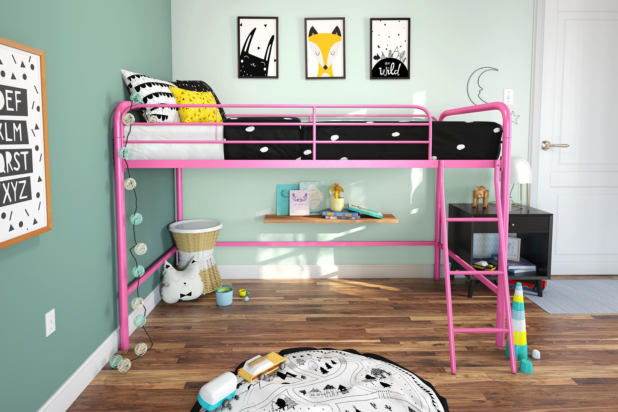 Dhp junior white loft bed with shops white slide