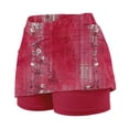 thumbnail image 5 of Ruyang Disposable Table Skirts Women's Pocket Pants Solid Mid Waist Culottes Short Skirts Skinny Pants, 5 of 8