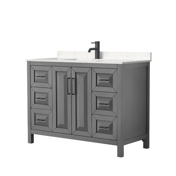 Wyndham Collection Wcv252548s-Vca-Mxx Daria 48" Free Standing Single Basin Vanity Set -