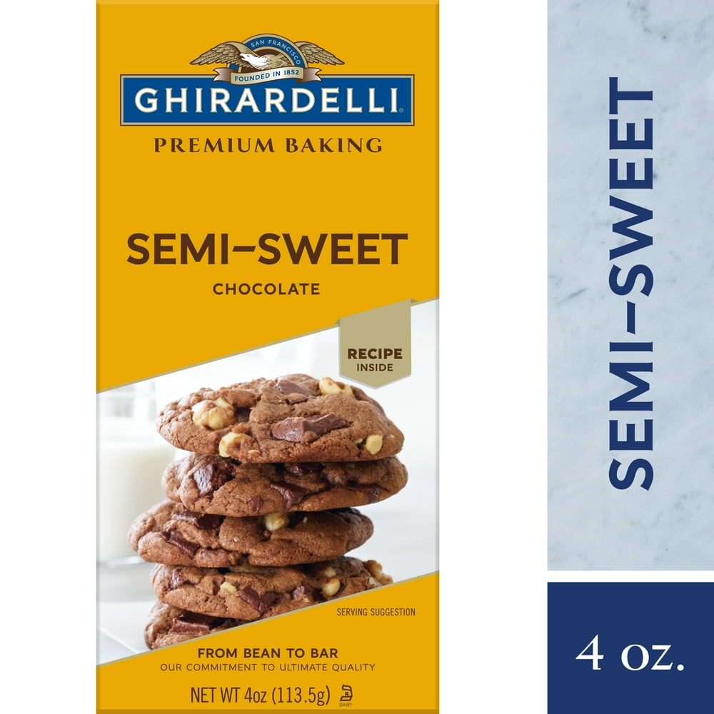 Ghirardelli Premium Baking Bar SemiSweet Chocolate 4 oz. Walmart