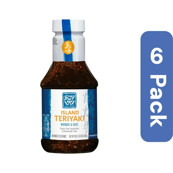 Soy Vay Island Teriyaki Sauce 20 oz (Pack Of 6)