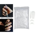 thumbnail image 3 of 504 piezas de puntas de uñas postizas es de recortar y para fi, , salón Transparente Zulema Uñas postizas, 3 of 8
