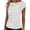 White, variant on Women's Satin Ruched Bow Tie Tops Elegant Draped Front Cap Sleeve Evening Blouses