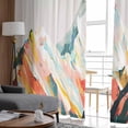 thumbnail image 4 of Abstract Oil Painting Mountain Illustration Sheer Curtains for Bedroom Living Room Voile Window Curtains Kids Room Tulle Curtain, 4 of 7