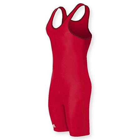 UPC: 0818423010472 | Adidas aS101s Lycra Solid Wrestling Singlet  Adult  Red  3X-Large