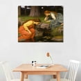 thumbnail image 2 of Nawypu Wall Art - Echo And Narcissus Painting - Famous Art Poster - Pre Raphaelite Print - Romantic Canvas Painting Pictures for Bathroom Girl Bedroom, 2 of 4
