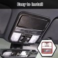 thumbnail image 6 of TINKI Front Reading Light Panel Cover Trim for Honda Pilot 2019-2022, ABS Material Automotive Inner Reading Light Frame Cover Decor Protector Accessories, 6 of 7