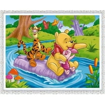 Winnie the Pooh Cartoon Theme DIY Diamond Painting Kits for Adult，5D Full Drill Craft Painting Kits Home Wall Decor，12 x 16 inch.