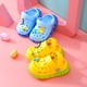 thumbnail image 3 of 1 par de pantuflas de dibujos animados para niños, chanclas para niños pequeños con agujeros, zapatos para casa de playa, azul cielo, tamaño 21 (longitud interna: 13,5 cm) TUNC Sencillez, 3 of 5