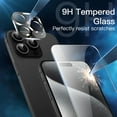 thumbnail image 5 of JETech 5 in 1 Case for iPhone 15 Pro Max 6.7-Inch with 2-Pack Each Tempered Glass Screen Protector and Camera Lens Protector, Non-Yellowing Shockproof Bumper Phone Cover (Black), 5 of 7
