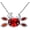 Cancer, variant on Cute Constellation Necklace 925 Sterling Silver Cartoon Zodiac Birthstone Pendant for Women