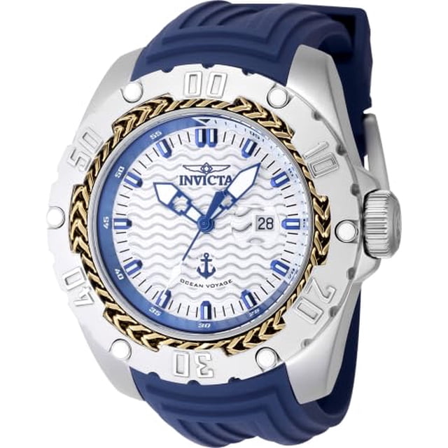 Reloj Invicta Ocean Voyage de 51,5 mm con correa azul y movimiento de cuarzo