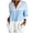 Light Blue, variant on qafoshin Womens Blouses Button-Up Turn Down Collar Long Sleeve Summer Tops Loose Striped Printed Shirts