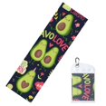 thumbnail image 2 of Sigee Avocado Love print High-Performance Cooling Towel, Instant Chill, UPF 50, Durable Microfiber, Ideal for Gym & Outdoor Use - 12x40in, 2 of 9