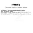 thumbnail image 2 of CMX Front Rear Disc Brake Rotors and Ceramic Pads Kit for Car Mazda 3 Sport FWD K8C-103121, 2 of 11