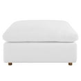 thumbnail image 4 of Commix Down Filled Overstuffed Ottoman Pure White, 4 of 7