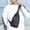 Black, variant on Bilqis Small Sling Backpack, Mini Sling Bag for Women Men, Crossbody Backpack with USB Charging Port and Headphone Hole, for Hiking Traveling Camping