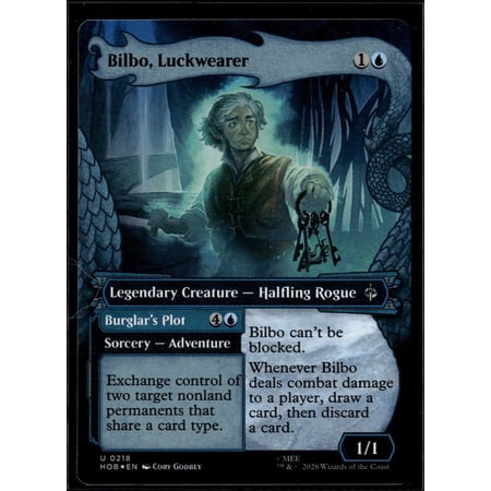 2026 Bilbo Luckwearer Magic The Gathering The Hobbit Wizards of the Coast Trading Card