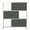 Charcoal, variant on SpaceMakers 4 Ft Wood Laminate Room Divider – 52" Wide Privacy Partition with Aluminum Frame, 78" High