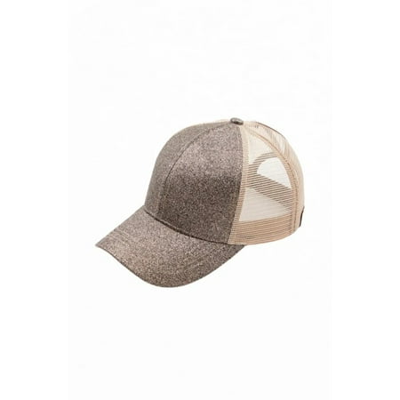Glitter Trucker Ponytail Cap
