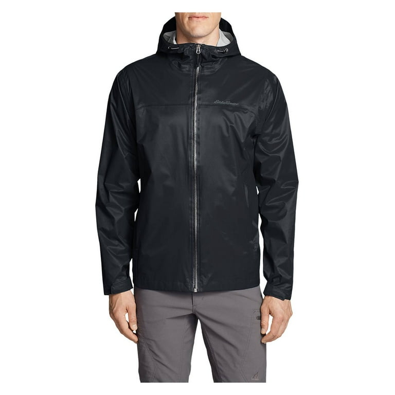 Eddie Bauer Men's Cloud Cap 3L Waterproof Rain Jacket - Black - Size M