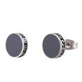 thumbnail image 5 of Pendientes estilo nacional retro versión barra redonda pendientes hombres y mujeres tendencia personalidad titanio acero pendientes, 5 of 5