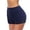 Blue, variant on Women's High Waist Fitness Running Non Yoga Shorts Breathable Workout Bottoms with Pockets Control Compression Activewear, M, Light Grey