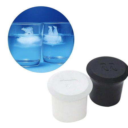 

GXSR 2Pcs Bear Penguin Jelly Chocolate Ice Cube Silicone Maker Mould Tools