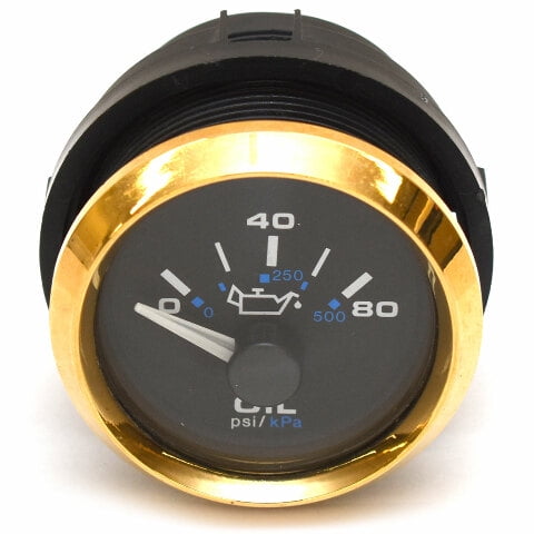 Teleflex Boat Oil Pressure Gauge 100246 | 2 Inch Premier Pro 80 PSI