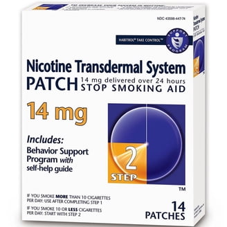 cigarette patches walmart Nicoderm CQ Nicotine Patches to Help Stop Smoking, 7Mg, Step 3 - 14 Count  HSA/FSA Eligible