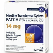 Habitrol Step 2 Nicotine Transdermal System Stop Smoking Aid Patch, 14 mg, 14 Count