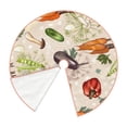 thumbnail image 3 of Bingfone Christmas Tree Skirt Mat Christmas Decoration Interior 48"-Cute Vegetables, 3 of 8