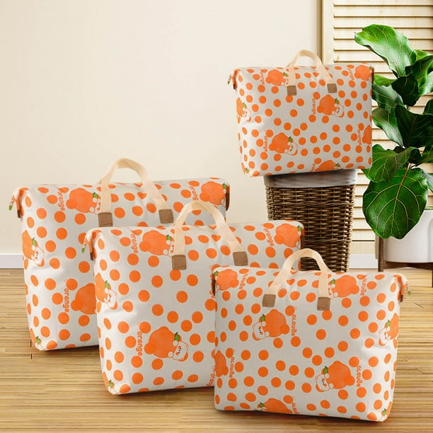 Bolsa extra grande con asa • Contenedor plegable de tela para mantas, colchas y ropa • Transpirable, a prueba de polvo y a prueba de polillas • 4 tallas (pequeña, mediana, grande, X-grande)