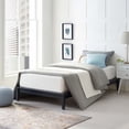 thumbnail image 6 of Modway Lodge Twin Modern Solid Wood Platform Bed Frame in Gray, 6 of 6