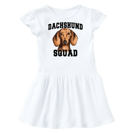 

Inktastic Dog Dachshund Squad Gift Toddler Girl Dress