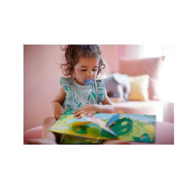 Suce ultra-aérée Philips Avent, 6 à 18 mois, bleu/lilac emb. de 2, SCF085/34