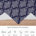 thumbnail image 6 of Modern Blue Flannel Blanket for Bed,Travel and Camping, Vintage Geometric Abstract Geometric Super Soft Cozy Blanket for All Seasons 30"x40", 6 of 7