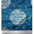 thumbnail image 1 of Soimoi Cotton Poplin Fabric Mandala Decorative Printed Craft Fabric by the Yard 42 Inch Wide, 1 of 1