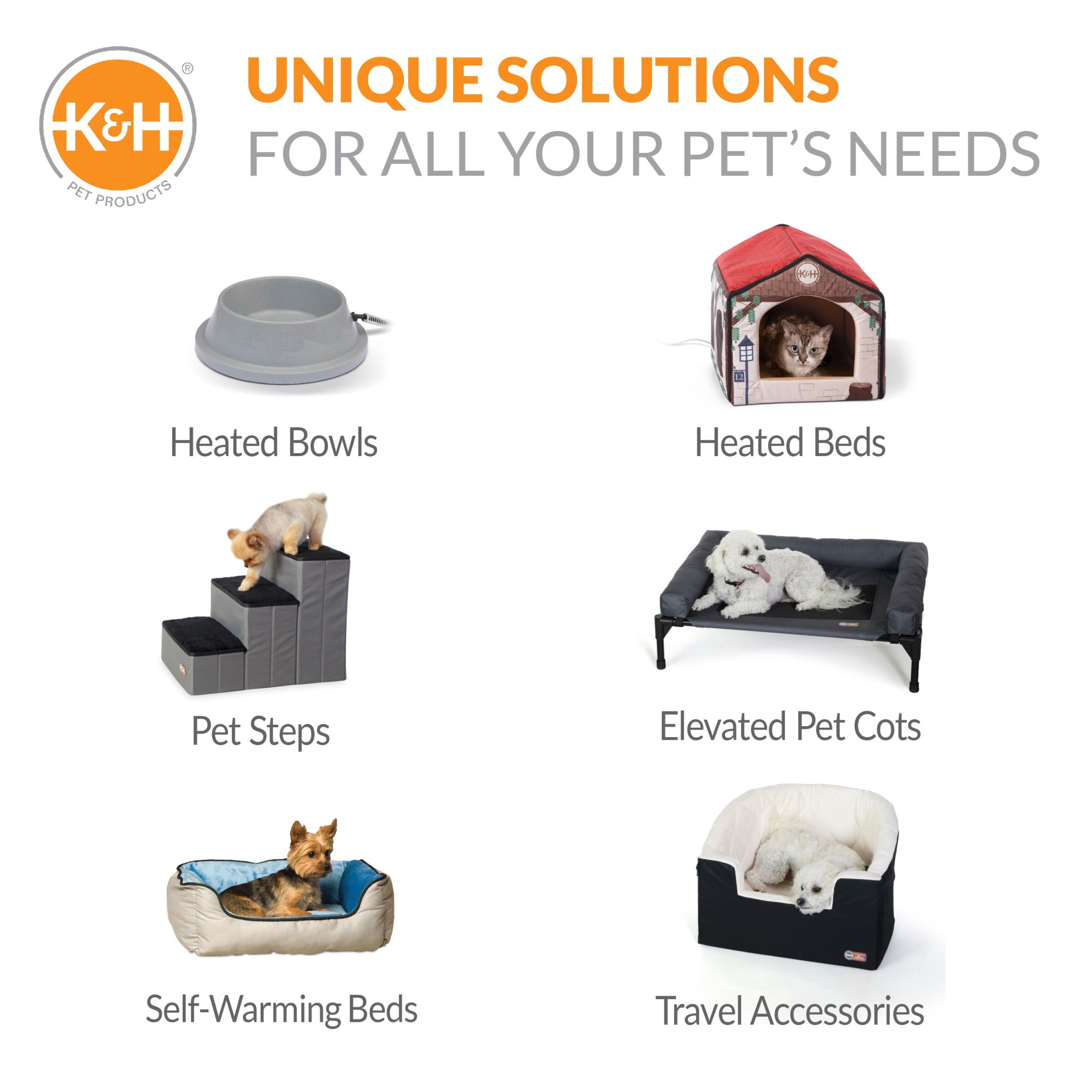 K&H Pet Products Bucket Booster Dog Car Seat Knockdown Gray/Gray Small