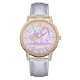 thumbnail image 2 of Lindo patrón animal reloj de pulsera de cuarzo PU banda relojes casuales (plata) Tmvgtek Para estrenar, 2 of 4