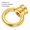 thumbnail image 4 of Uxcell 50kg Max Load M10 Thread Ring Female Chandeliers Loop Eye Nut Gold Tone, 4 of 5